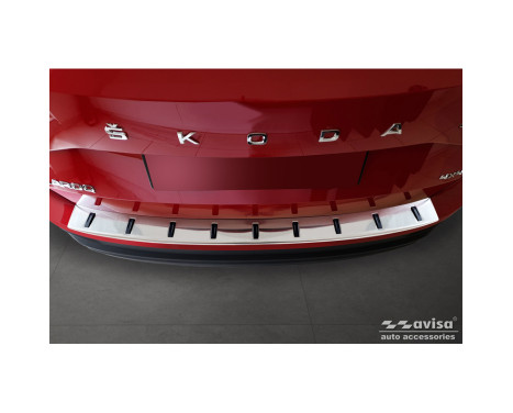 Stainless steel rear bumper protector suitable for Skoda Karoq (NU7) Facelift incl. Sportline 2022-, Image 3