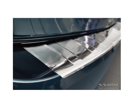 Stainless Steel Rear Bumper Protector suitable for Skoda Octavia IV Liftback 2020- 'Ribs', Image 4