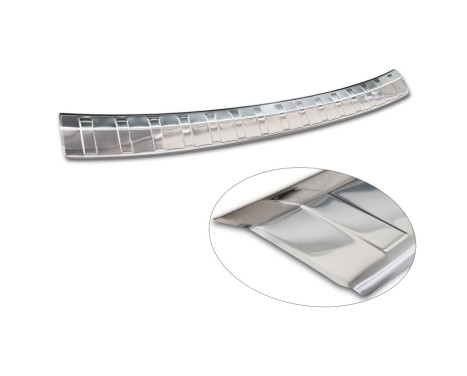 Stainless steel rear bumper protector suitable for Skoda Octavia Scout (NX5) 2020 - 'Ribs', Image 6