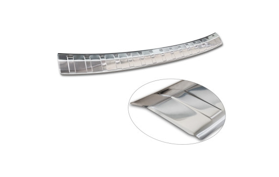 Stainless steel rear bumper protector suitable for Skoda Octavia Scout (NX5) 2020 - 'Ribs', Image 6