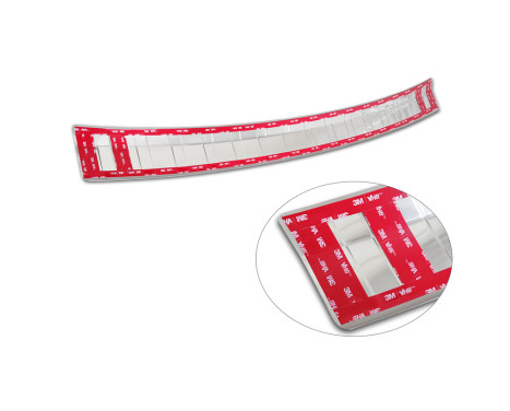 Stainless steel rear bumper protector suitable for Skoda Octavia Scout (NX5) 2020 - 'Ribs', Image 7