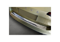 Stainless steel rear bumper protector suitable for Skoda Superb IV Combi 2023 - 'Ribs'