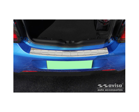 Stainless steel rear bumper protector suitable for Smart ForFour (W453) 2014-2020 & FL 2020- incl. EQ 'Ribs', Image 2