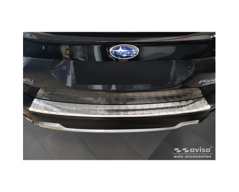 Stainless Steel Rear Bumper Protector suitable for Subaru Forester (SK) 2018- 'Ribs', Image 2