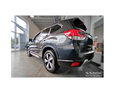 Stainless Steel Rear Bumper Protector suitable for Subaru Forester (SK) 2018- 'Ribs', Image 5