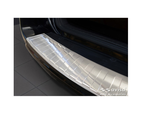 Stainless Steel Rear Bumper Protector suitable for Toyota RAV-4 FL 2008-2010 'Ribs', Image 2