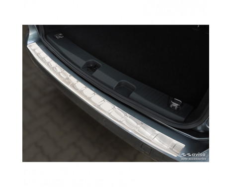 Stainless steel rear bumper protector suitable for Volkswagen Caddy V 2020- 'Ribs'
