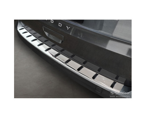 Stainless steel rear bumper protector suitable for Volkswagen Caddy V Cargo & Combi 2020- 'STRONG EDITION'