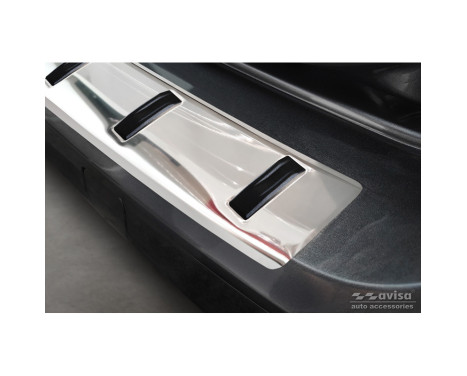 Stainless steel rear bumper protector suitable for Volkswagen Caddy V Cargo & Combi 2020- 'STRONG EDITION', Image 4