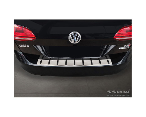 Stainless steel rear bumper protector suitable for Volkswagen Golf VII Variant incl. Alltrack 2012-2017 'STRONG