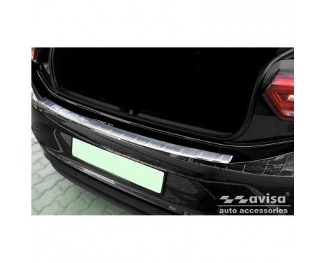 Stainless steel rear bumper protector suitable for Volkswagen ID.3 2020- 'Ribs'