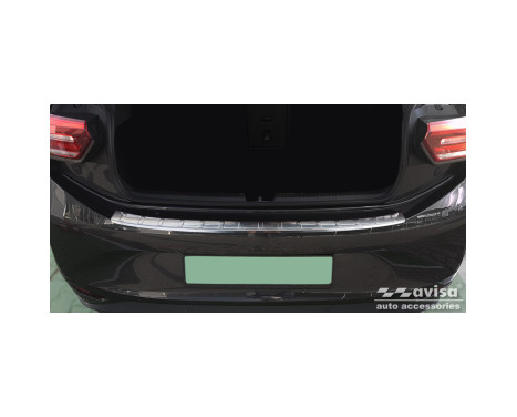 Stainless steel rear bumper protector suitable for Volkswagen ID.3 2020- 'Ribs', Image 2