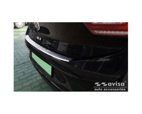 Stainless steel rear bumper protector suitable for Volkswagen ID.3 2020- 'Ribs', Image 4