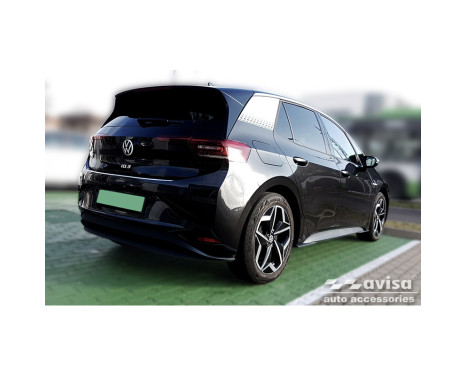 Stainless steel rear bumper protector suitable for Volkswagen ID.3 2020- 'Ribs', Image 5
