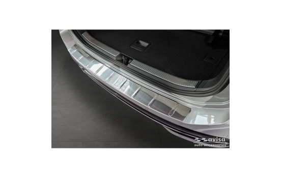 Stainless steel rear bumper protector suitable for Volkswagen Passat Variant (CJ5) 2023- 'Ribs', Image 4