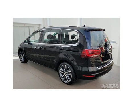 Stainless Steel Rear Bumper Protector suitable for Volkswagen Sharan II & Seat Alhambra II 2010- 'STRONG EDITION, Image 5