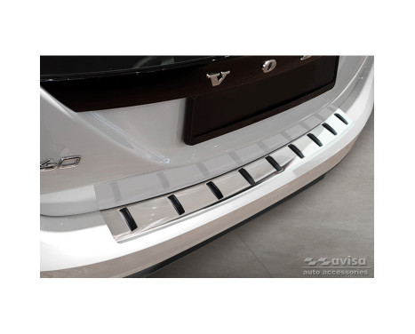 Stainless steel rear bumper protector suitable for Volvo V60 2010-2018 & V60 Cross country 2015-2018 'STRONG EDI