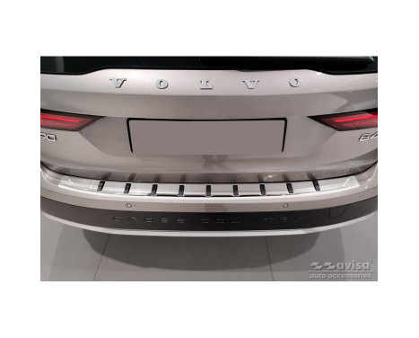 Stainless steel rear bumper protector suitable for Volvo V90 II 2016- (incl. Cross Country) 'STRONG EDITION', Image 2
