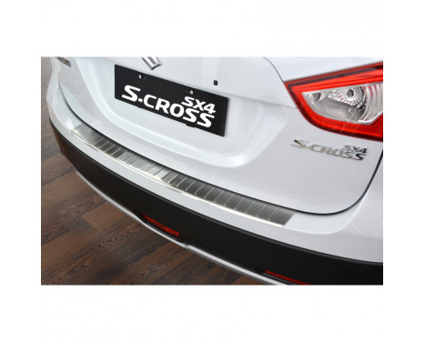 Stainless steel rear bumper protector Suzuki SX-4 S-Cross 2013-