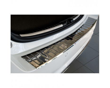 Stainless steel rear bumper protector Toyota Auris 5 doors 2015- 'Ribs'