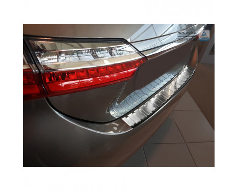 Stainless steel Rear bumper protector Toyota Corolla XI E16 Facelift 2016- 'Ribs'