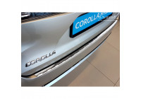 Stainless steel Rear bumper protector Toyota Corolla XII Combi 2019- 'Ribs'