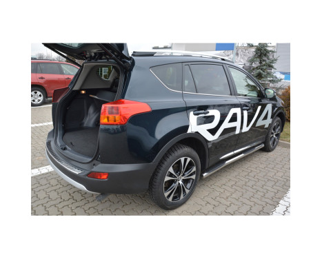 Stainless steel Rear bumper protector Toyota RAV-4 2013-2015 'Ribs', Image 4