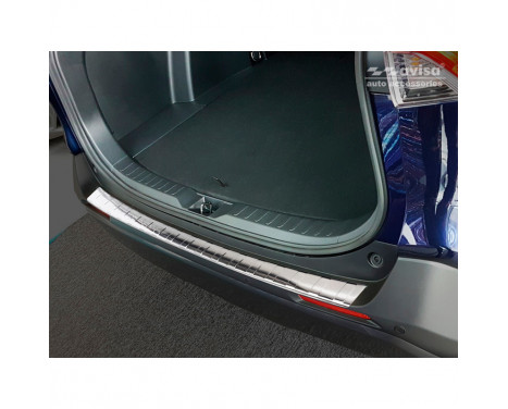Stainless steel Rear bumper protector Toyota RAV4 (5th Gen) 2018 - 'Ribs'