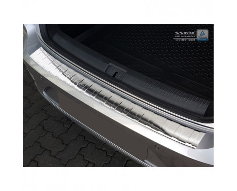 Stainless steel Rear bumper protector Volkswagen Arteon 2017- 'Ribs'