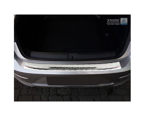 Stainless steel Rear bumper protector Volkswagen Arteon 2017- 'Ribs', Image 3