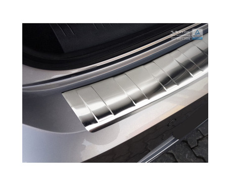 Stainless steel Rear bumper protector Volkswagen Arteon 2017- 'Ribs', Image 4
