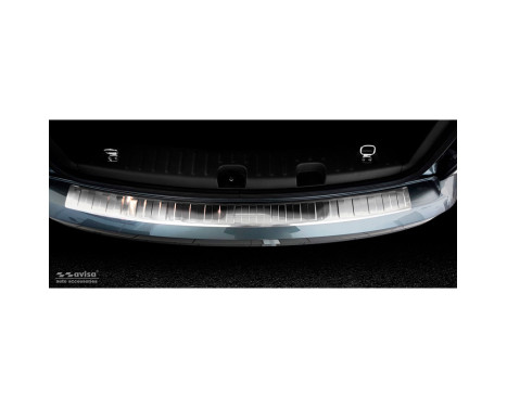Stainless steel Rear bumper protector Volkswagen Caddy 2004-2015 & 2015- 'Ribs', Image 4