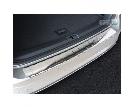 Stainless steel Rear bumper protector Volkswagen Golf VII Variant Facelift 2017- 'Ribs'