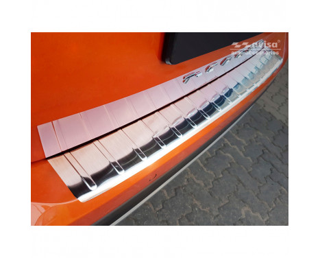 Stainless steel Rear bumper protector Volkswagen T-Cross 2019- 'Ribs'