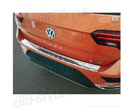 Stainless steel rear bumper protector Volkswagen T-Roc 11 / 2017-