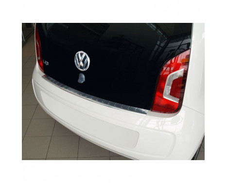 Stainless steel rear bumper protector Volkswagen Up! 3/5 doors 2012- 'Ribs', Image 2