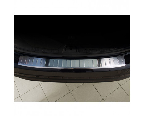 Stainless steel rear bumper protector Volvo V60 2010- 'Ribs'