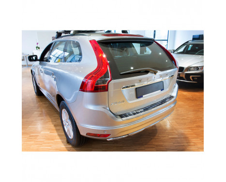 Stainless steel rear bumper protector Volvo XC60 2013- 'Ribs', Image 6