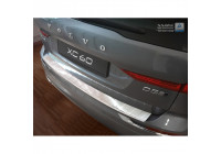 Stainless steel rear bumper protector Volvo XC60 II 2017- 'Ribs'