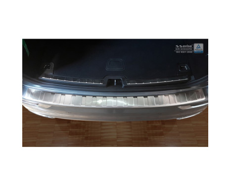 Stainless steel rear bumper protector Volvo XC60 II 2017- 'Ribs', Image 2