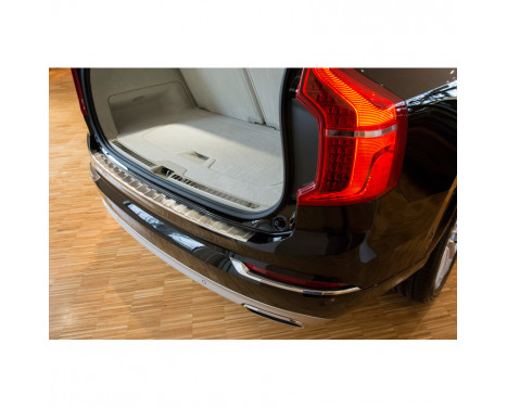 Stainless steel rear bumper protector Volvo XC90 2015- 'Ribs'