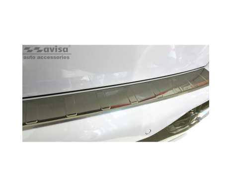Titanium Stainless Steel Rear Bumper Protector suitable for BMW X7 (G07) 2019- 'Ribs', Image 4