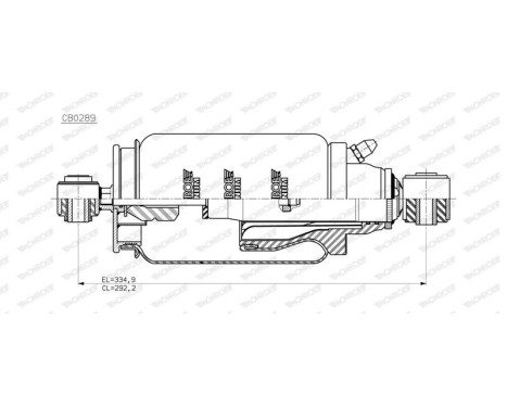 Damper, cabin suspension, Image 2