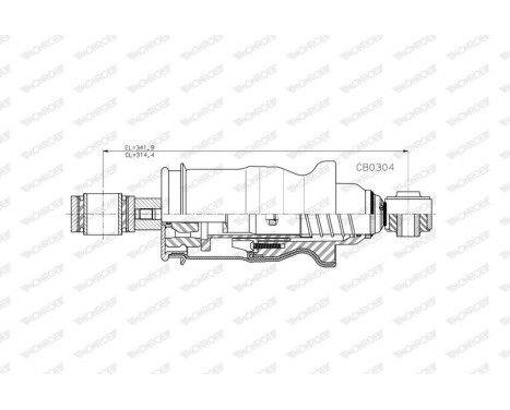 Damper, cabin suspension, Image 2