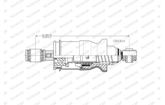 Damper, cabin suspension, Image 2