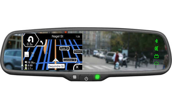 4.3 inch mirror monitor incl. Win CE Navigation + Bluetooth handsfree