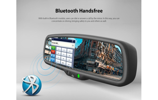 4.3 inch mirror monitor incl. Win CE Navigation + Bluetooth handsfree, Image 2
