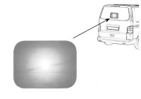 UNIVERSAL Exterior Mirror VANGARD LENS 350x280mm