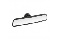 Wide-angle interior mirror with suction cup