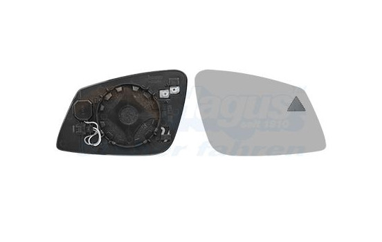 Mirror Glass, exterior mirror 0597836 Hagus